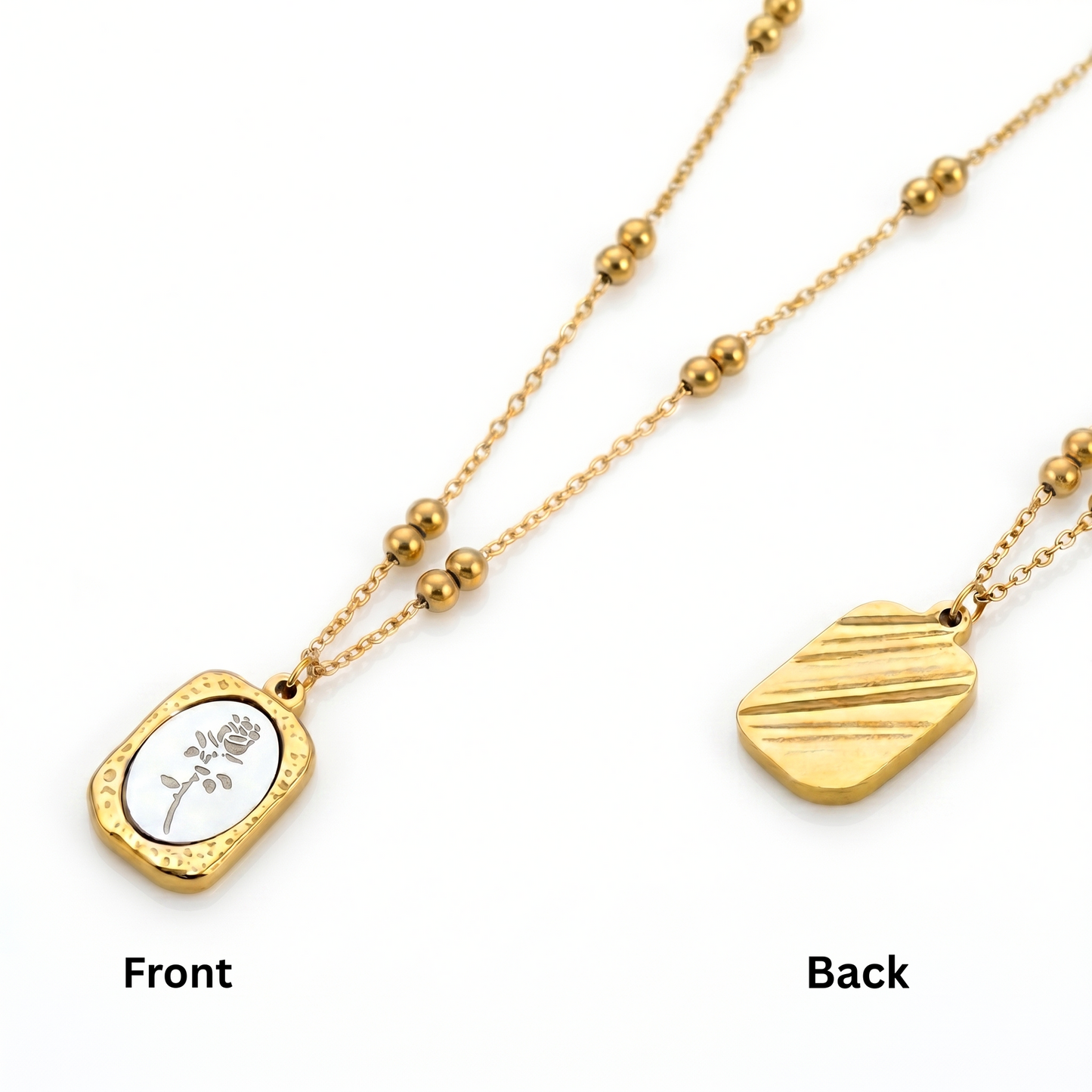 Floral Pendant | Stainless Steel hayajewelers.pk