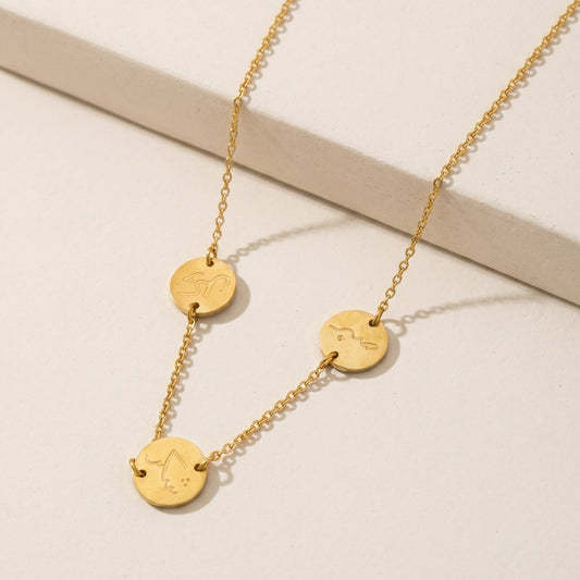 صبر,شکر،توکل Necklace hayajewelers.pk