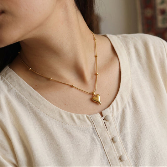 Love Heart Necklace hayajewelers.pk