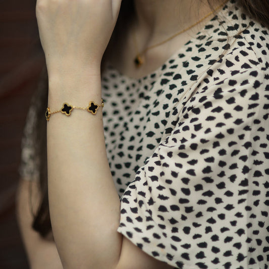 Black Clover Bracelet Haya Jewelers