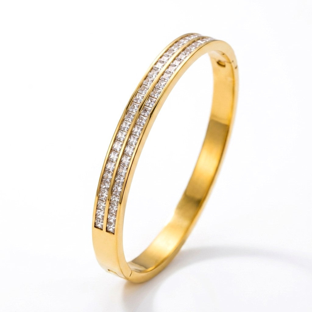 Combo Set |Luxury Gold-Plated Watch & Bangle