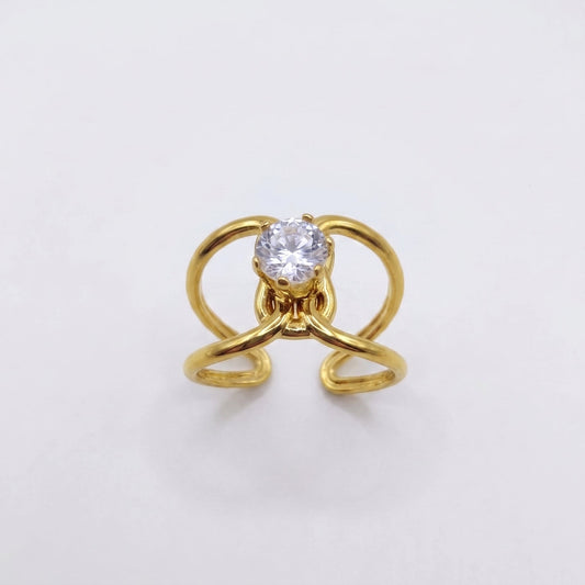 Nova Swirl Ring | Adjustable