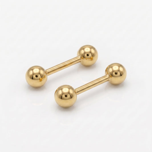 Straight Barbell Ear Piercing Studs