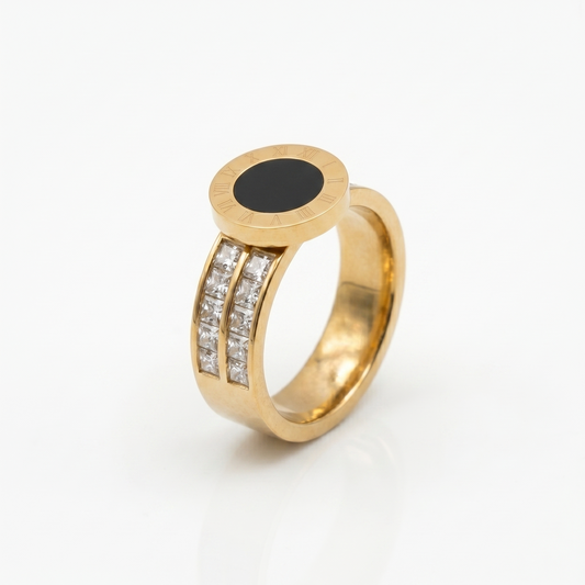 4-Piece Luxury Gold-Plated Ring Stack