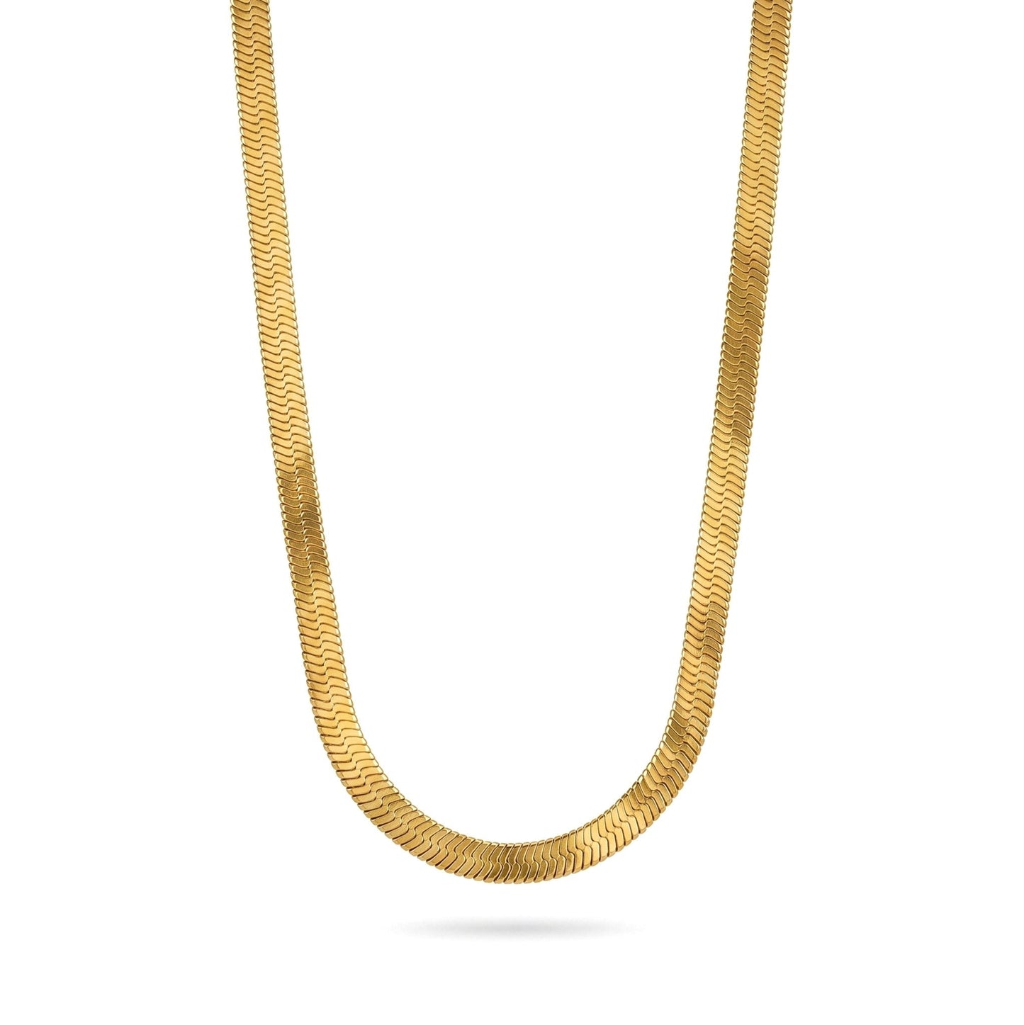 Gold Snake-chain Necklace