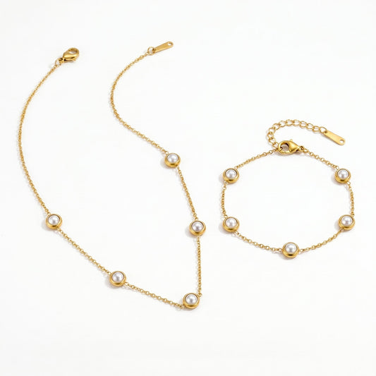 Tiny Pearl Orbit Combo Set hayajewelers.pk