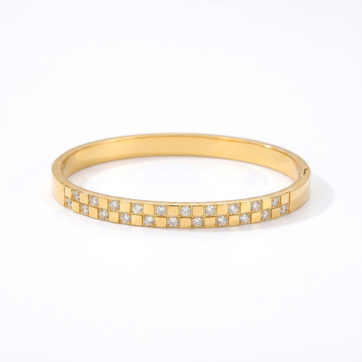 Square Rhinestone Bangles Bracelets