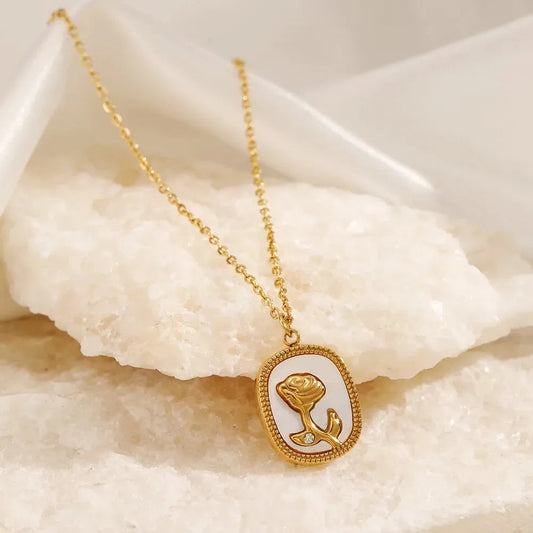 VINTAGE ROSE PENDANT