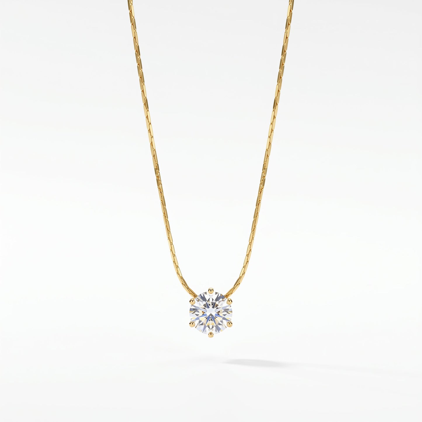 Single Diamond Necklace