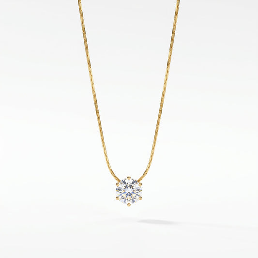 Single Diamond Necklace