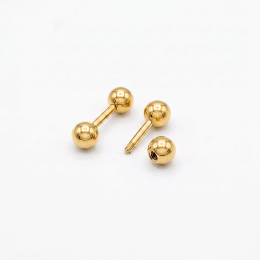 Straight Barbell Ear Piercing Studs