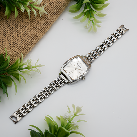 Vintage Style Silver Mesh Bracelet Watch