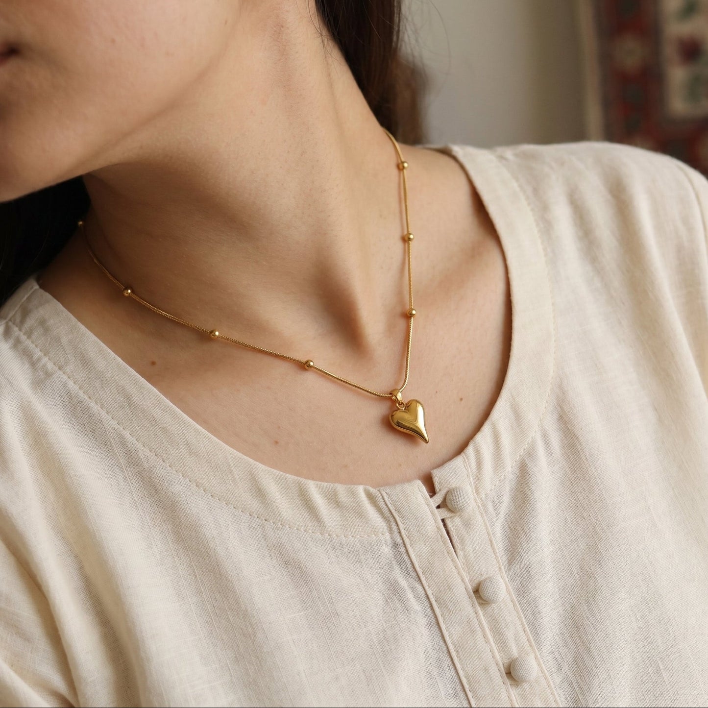 Love Heart Necklace hayajewelers.pk