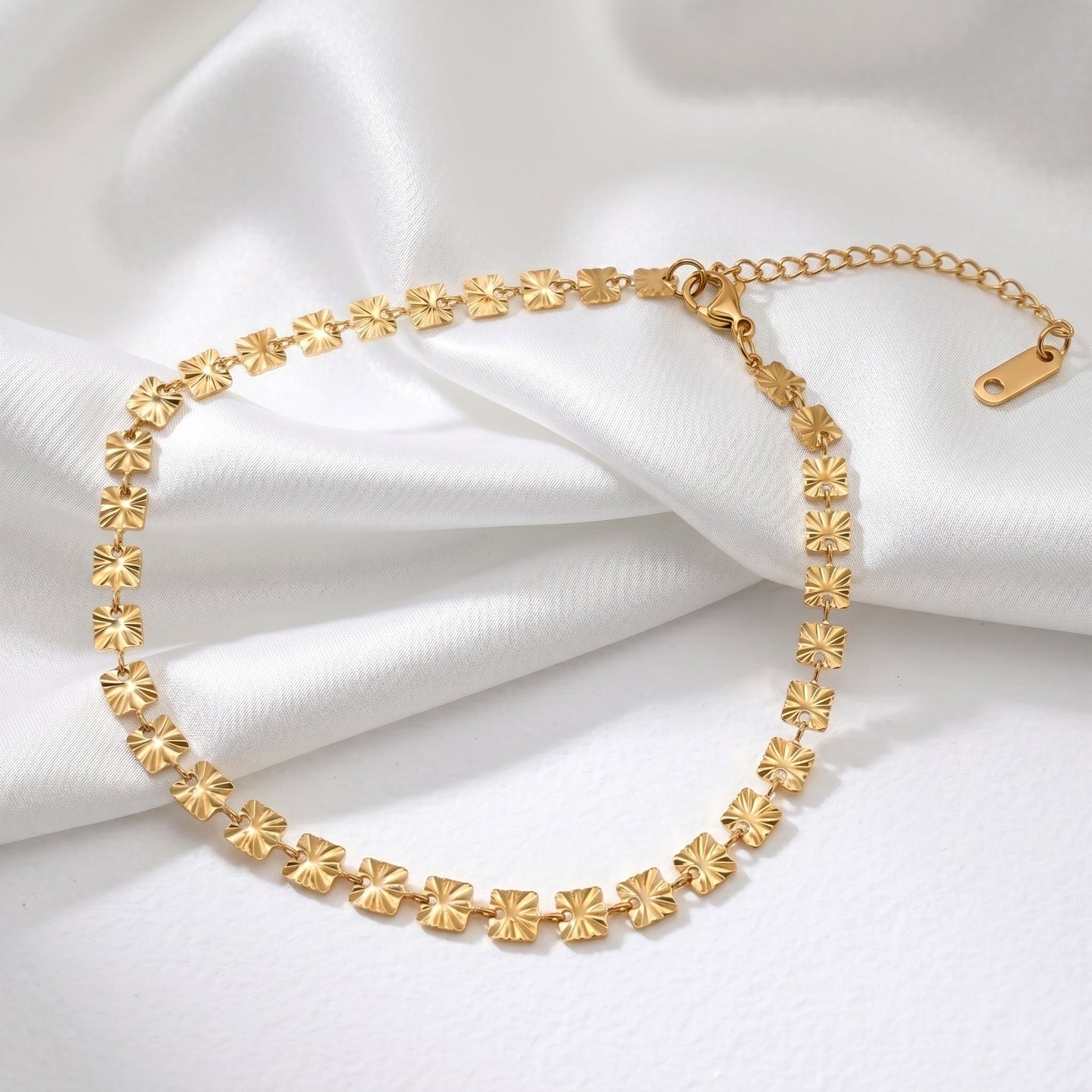 Gold Sunburst Anklet