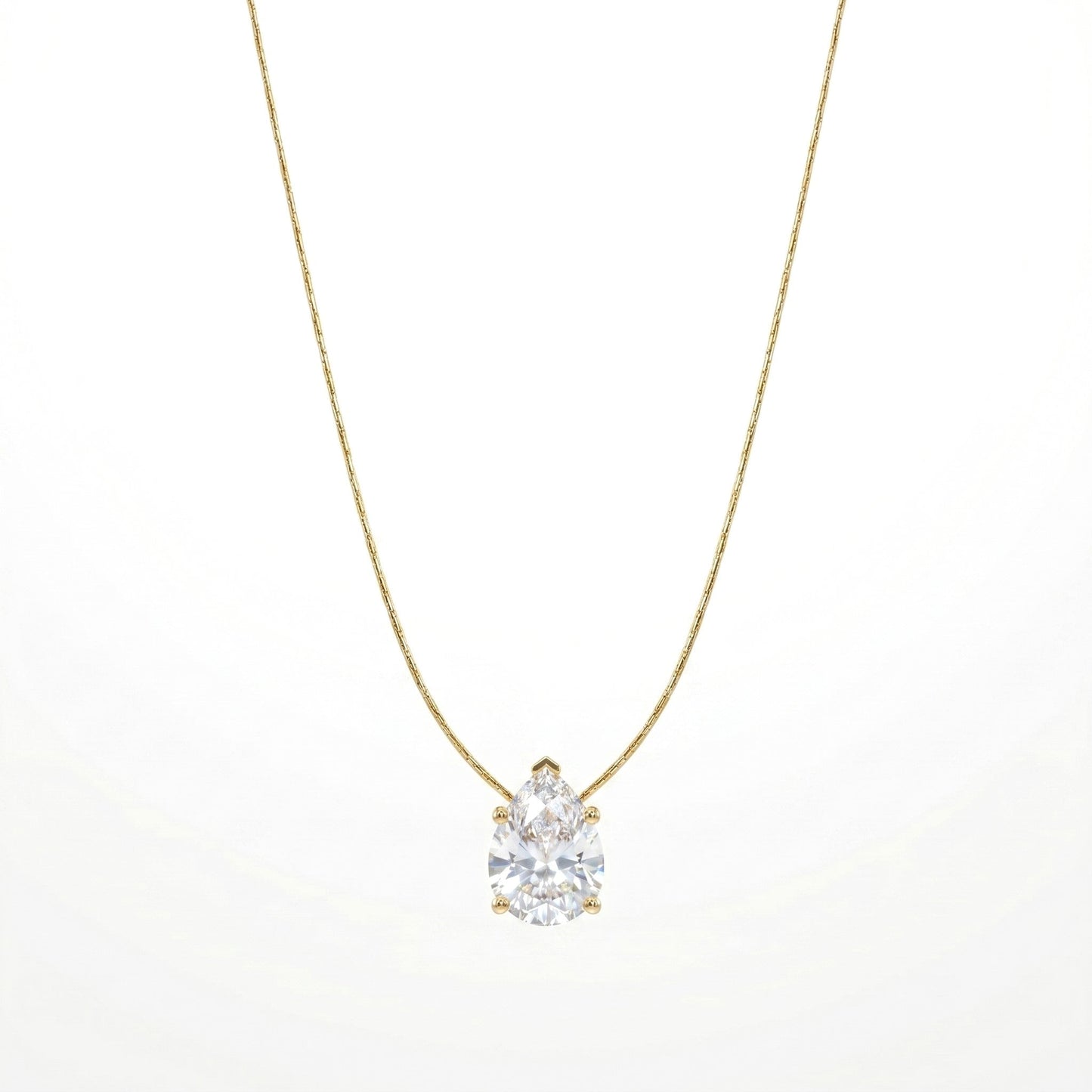 Pear-Cut Diamond Pendant hayajewelers.pk