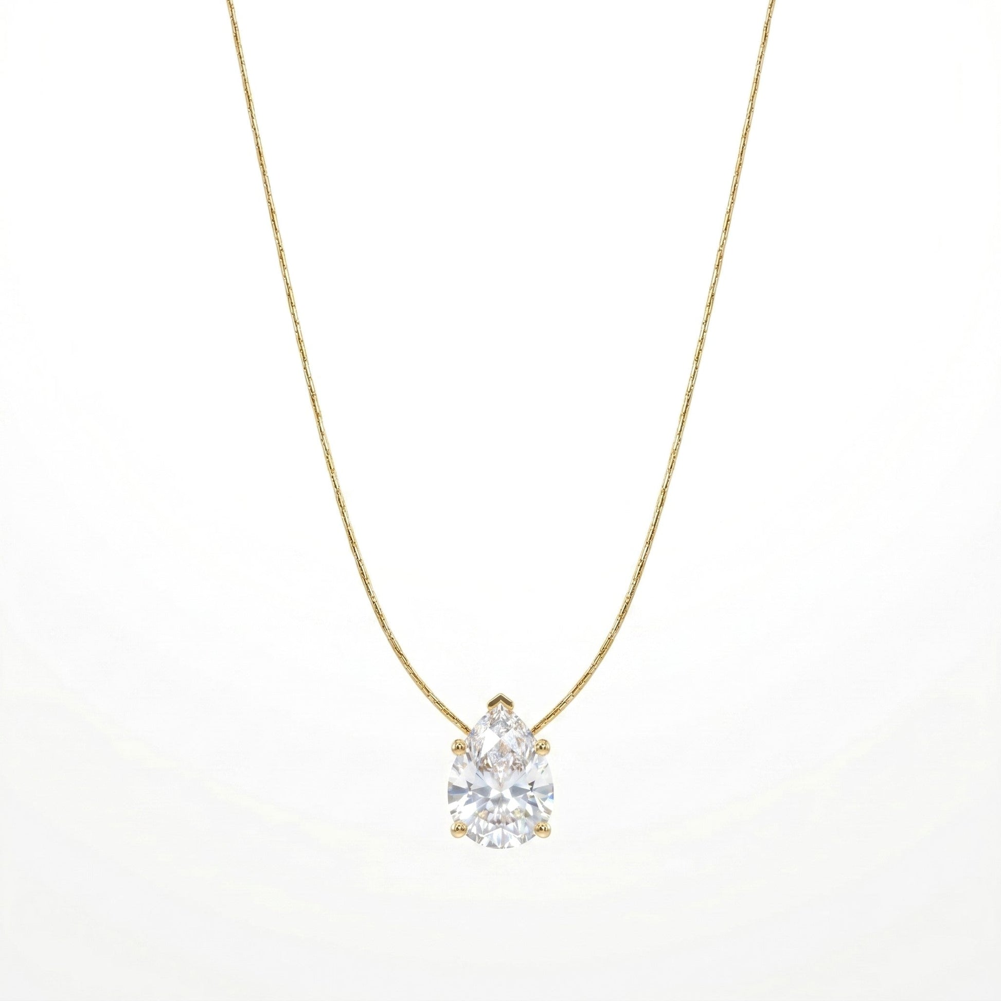 Pear-Cut Diamond Pendant hayajewelers.pk