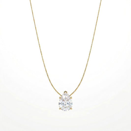 Pear-Cut Diamond Pendant hayajewelers.pk