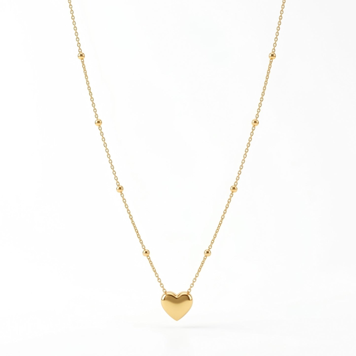 Minimal Heart Pendant - Stainless Steel - Anti Tarnishing hayajewelers.pk