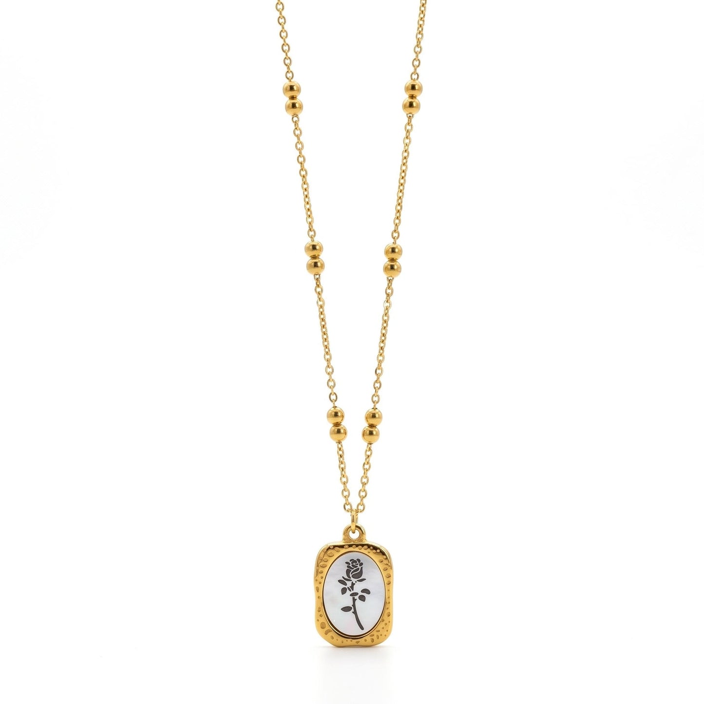 Floral Pendant | Stainless Steel hayajewelers.pk