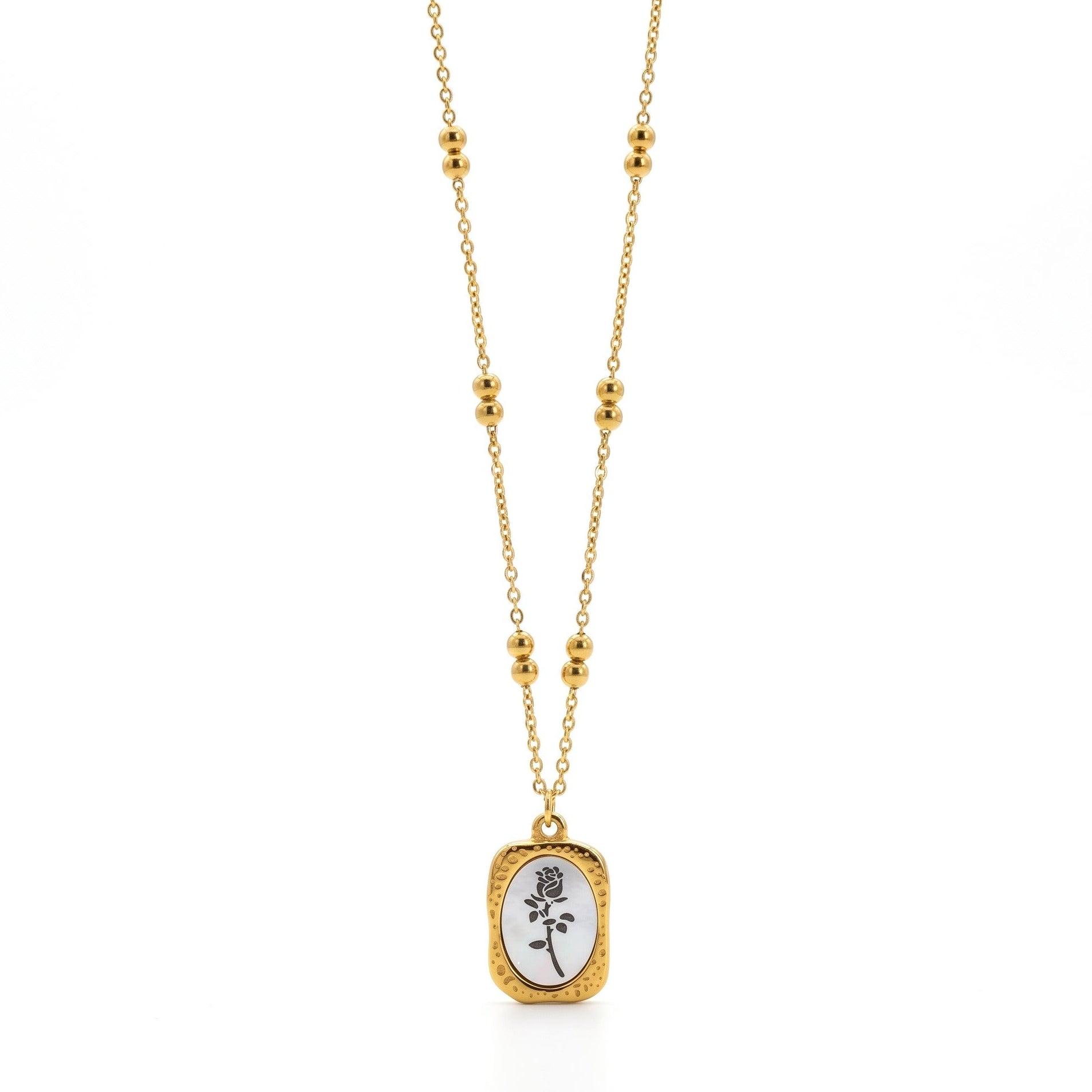 Floral Pendant | Stainless Steel hayajewelers.pk