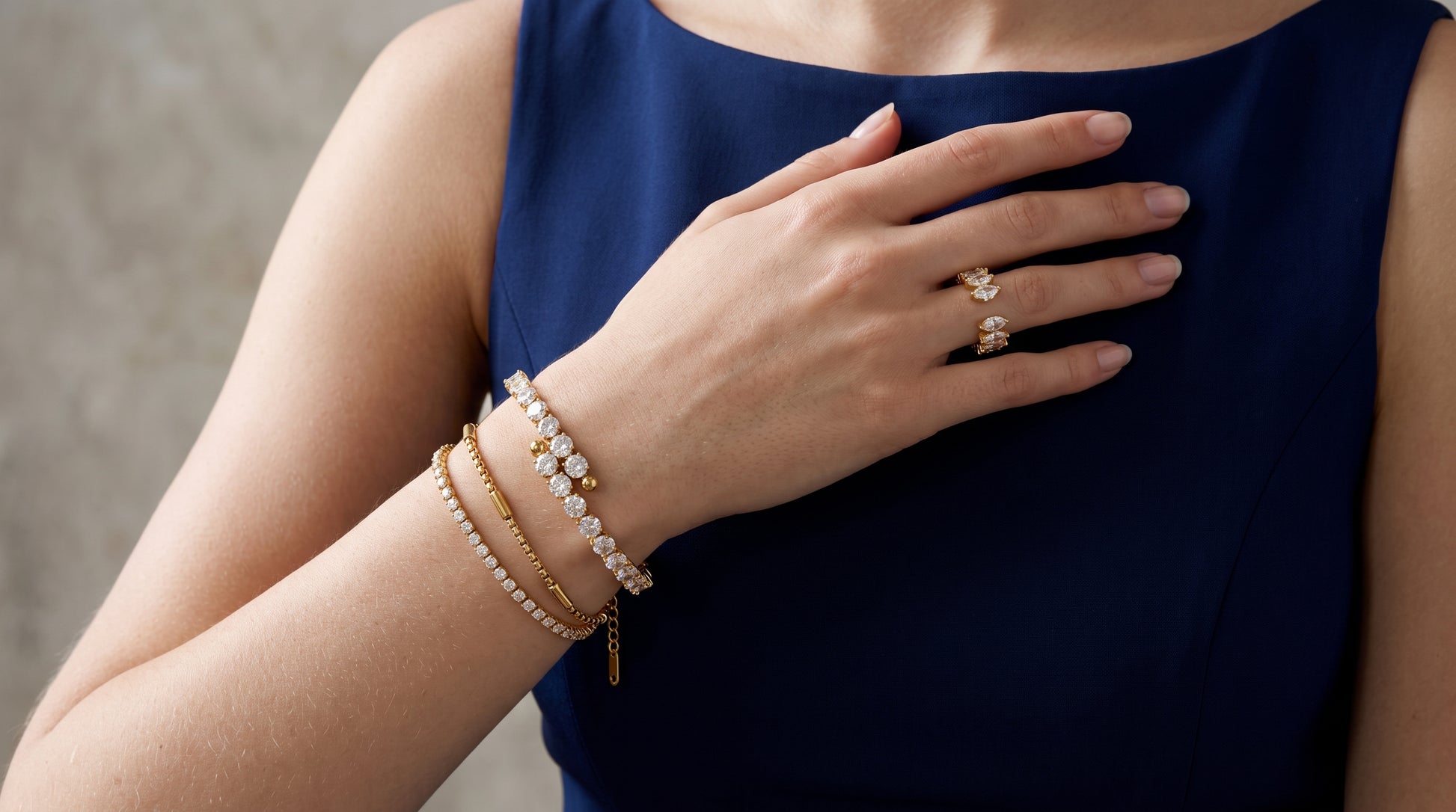Luxury Crystal – Bracelet, Ring & Bangle hayajewelers.pk