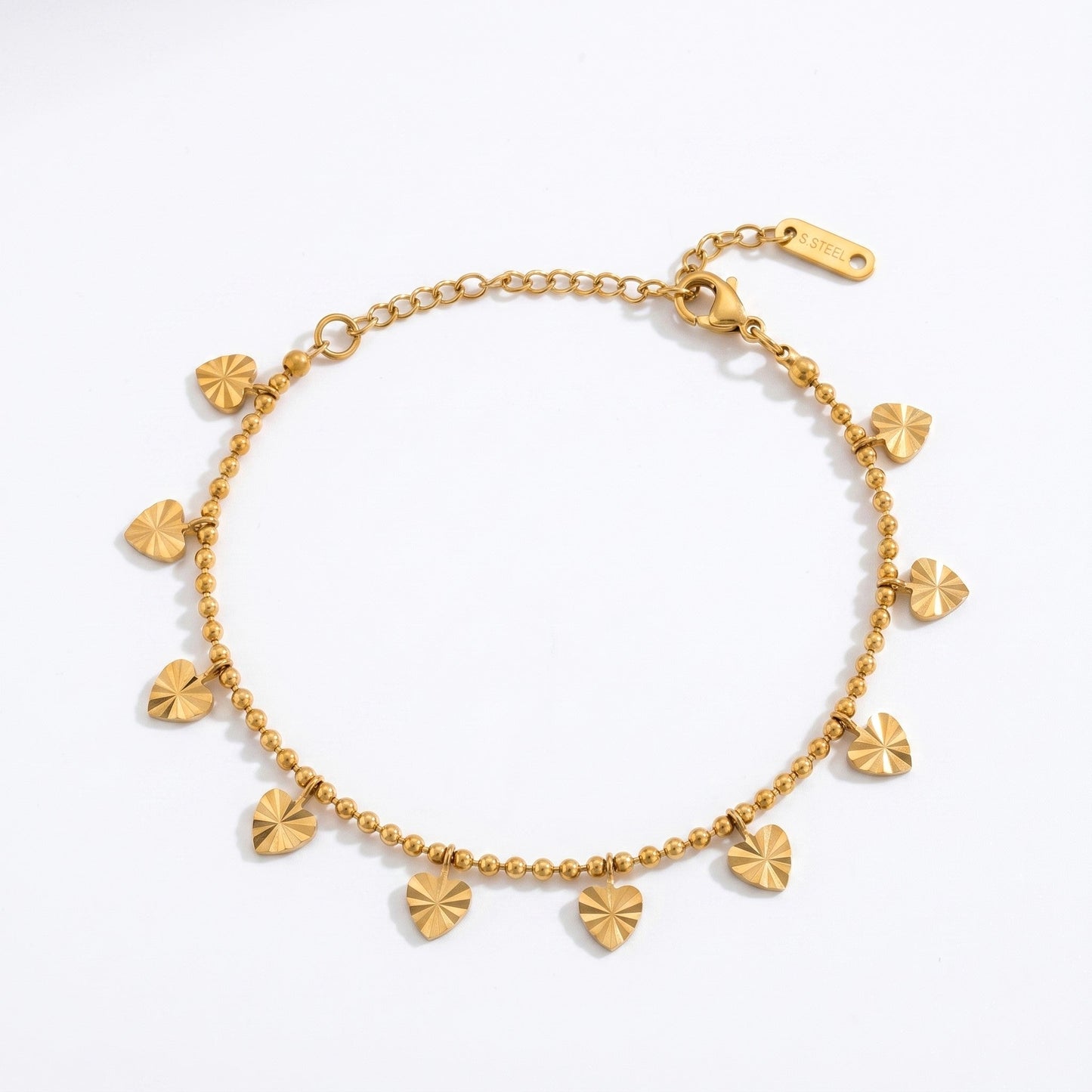 Dangling Heart charms Anklet