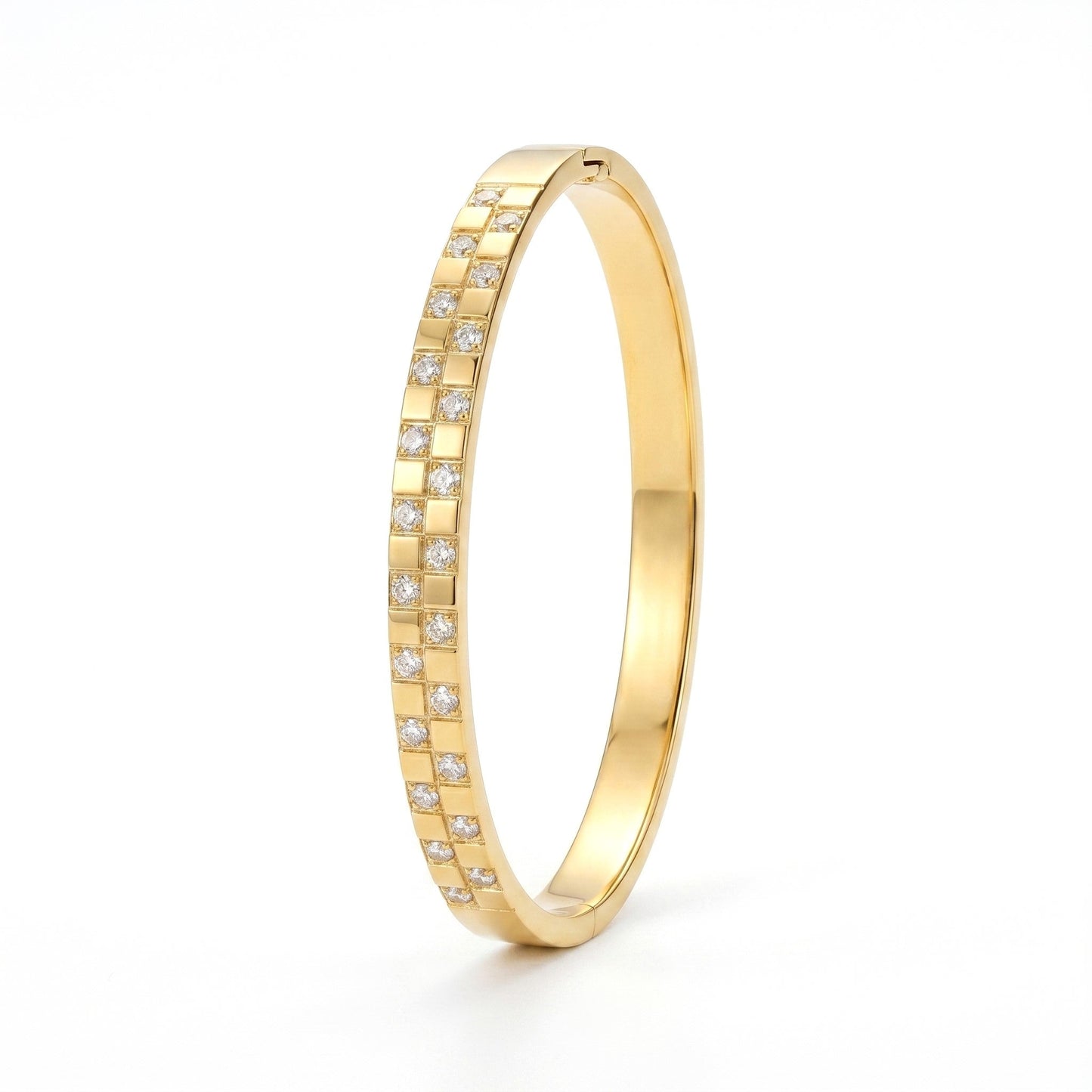 Square Rhinestone Bangles Bracelets