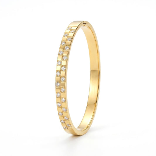 Square Rhinestone Bangles Bracelets