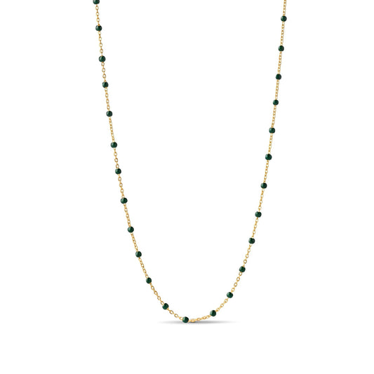 Enamel Beaded Necklace | Stainless Steel hayajewelers.pk