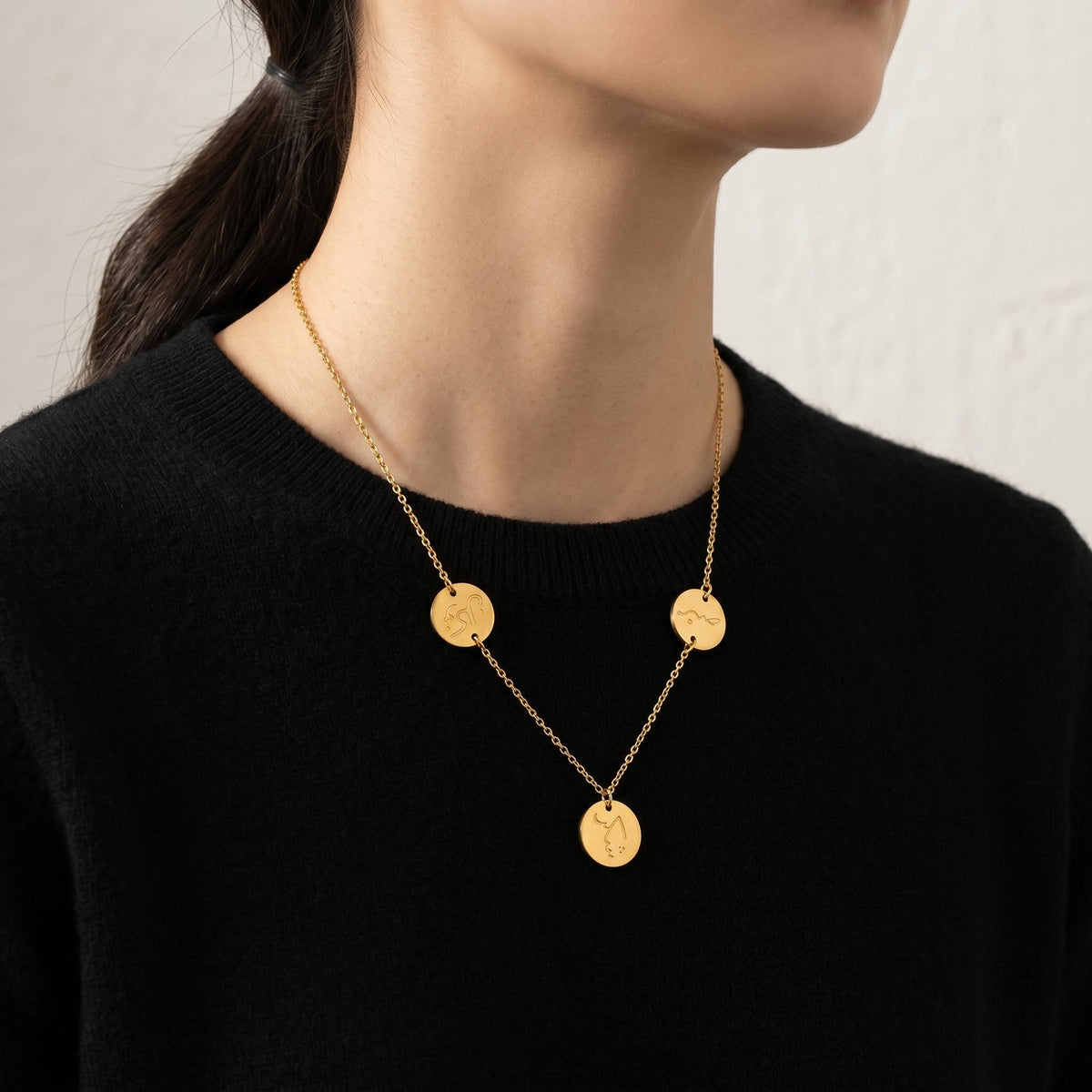 صبر,شکر،توکل Necklace hayajewelers.pk